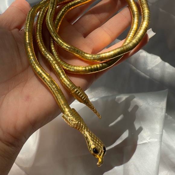 Serpenti Gold Magic Snake Cool Bendy Multilayer Necklace - Picture 7 of 12